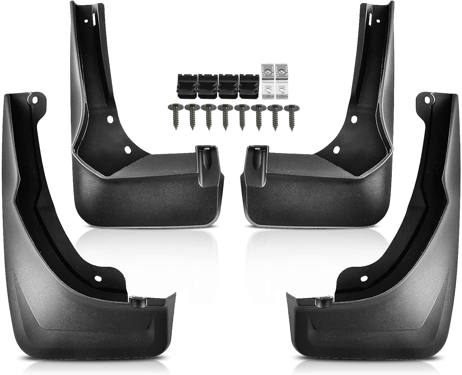 A-Premium Juego de 4 protectores contra salpicaduras con kit de herramientas compatibles con Mercedes-Benz X253 Series GLC250 2017-2018, GLC300