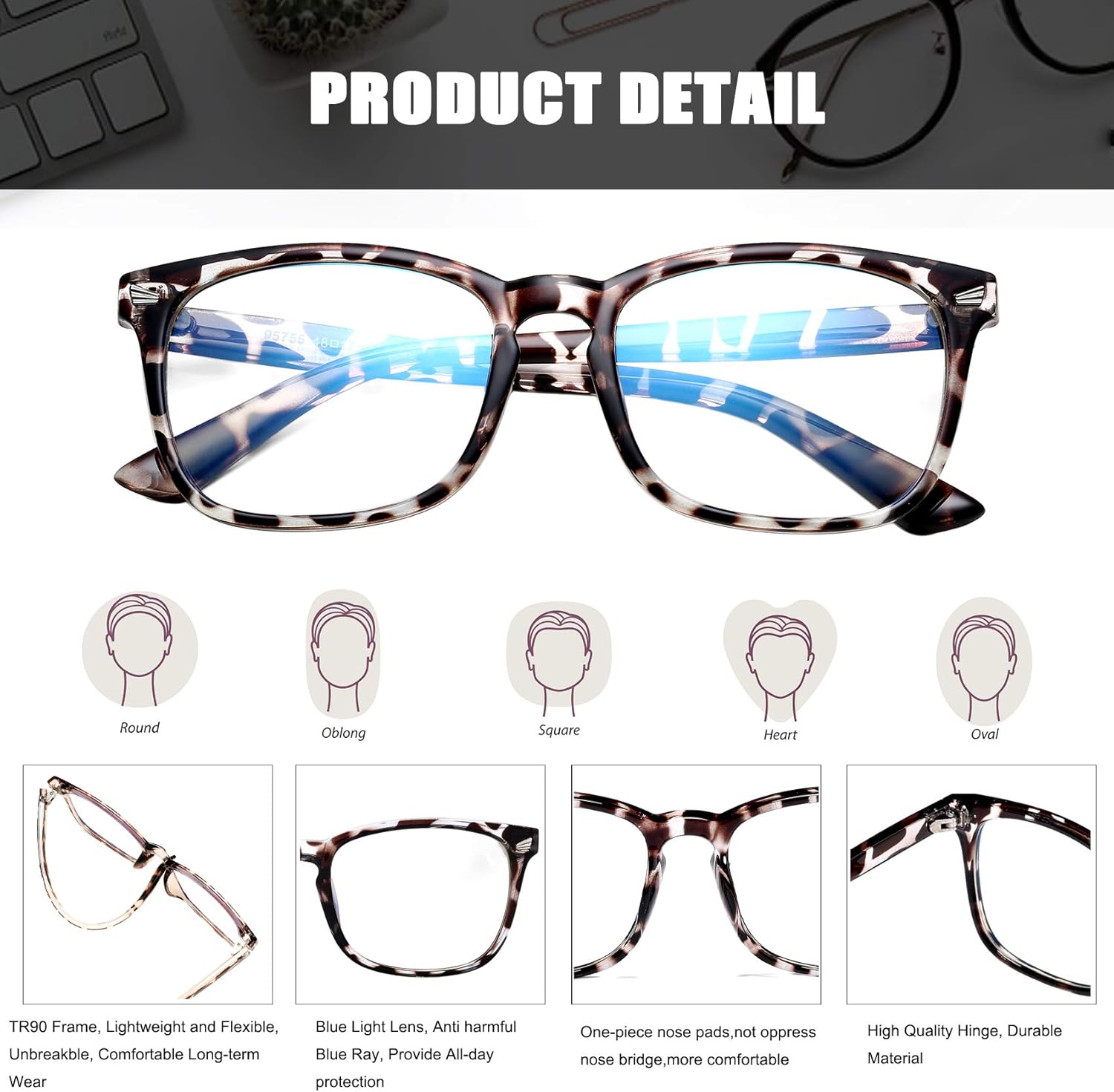 Hycredi Lentes de bloqueo de luz azul para niños, antifatiga ocular y protección UV, gafas de teléfono para juegos de computadora para niños y niñas