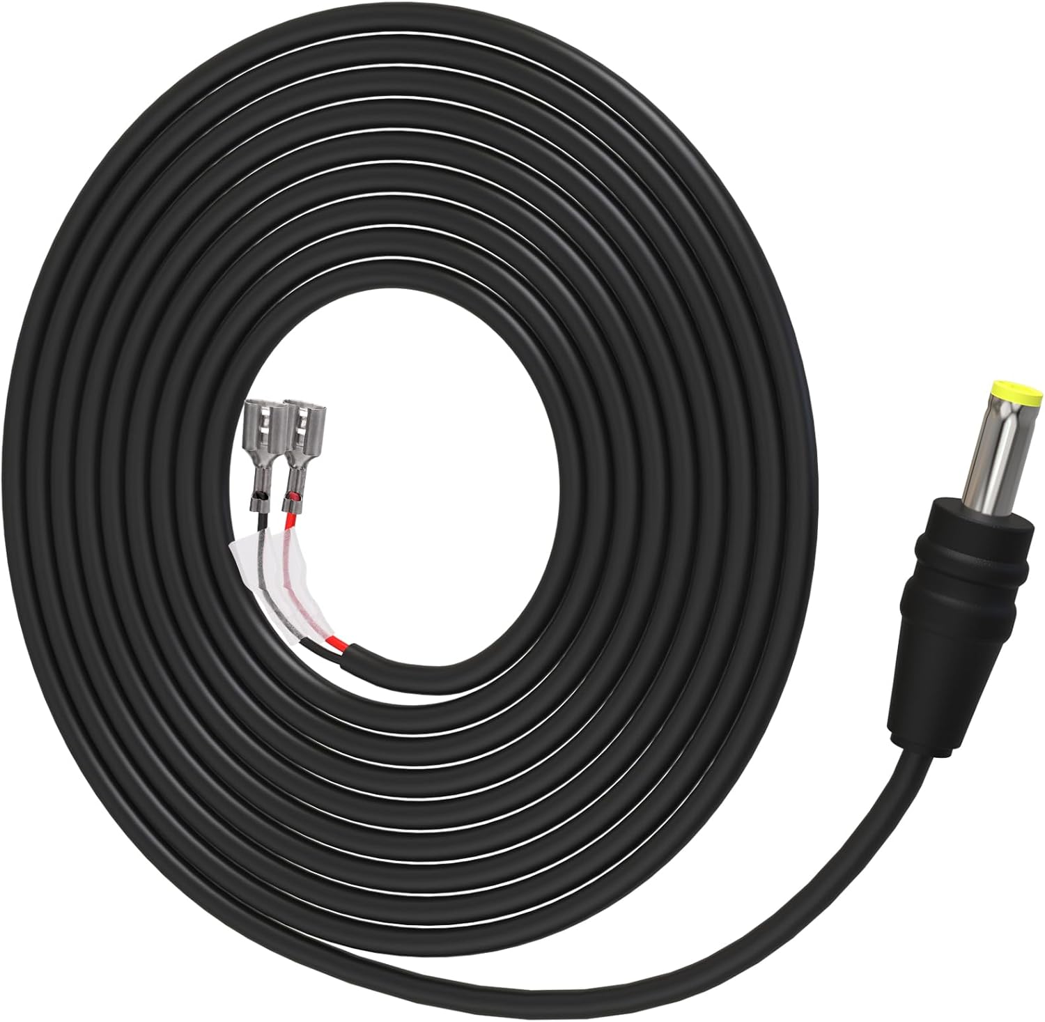 Cable de alimentación para cámara de sendero, cable de alimentación externo CC de 0.217 x 0.083 in compatible con Spypoint, Stealth Cam, Moultrie,
