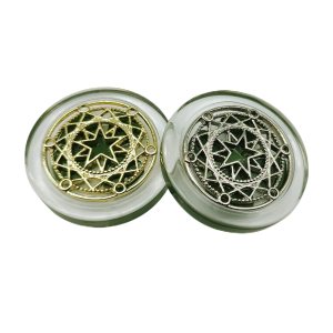 1 Pair Real Four Leaf Clover with Metals Magic Ornaments – Lucky Charms Lucky Coin, Moon Sun Star Good Luck Gift for Friends Family 1 Pair Real Four Leaf Clover with Metals Magic Ornaments – Lucky Charms Lucky Coin, Moon Sun Star Good Luck Gift for Friends Family