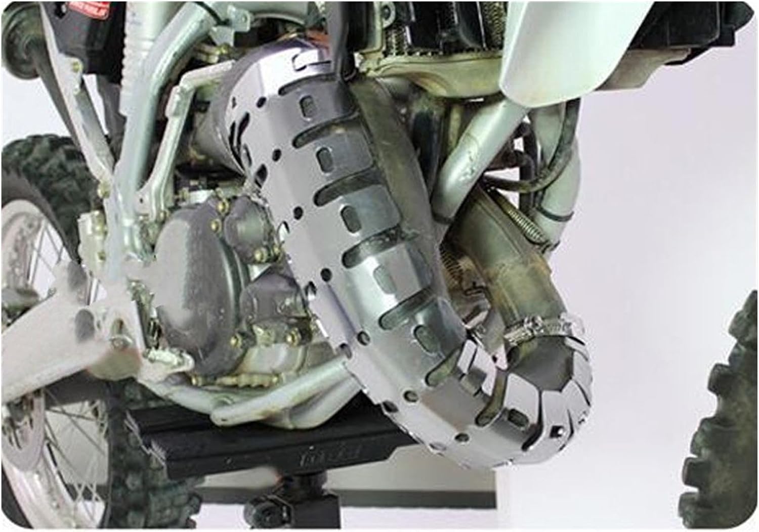 Protector de tubo de escape de motocross, protector de tubo de escape medio, protector térmico para Yamaha XT660XRZ XT600 XTZ 125 XTZ660 TENERE