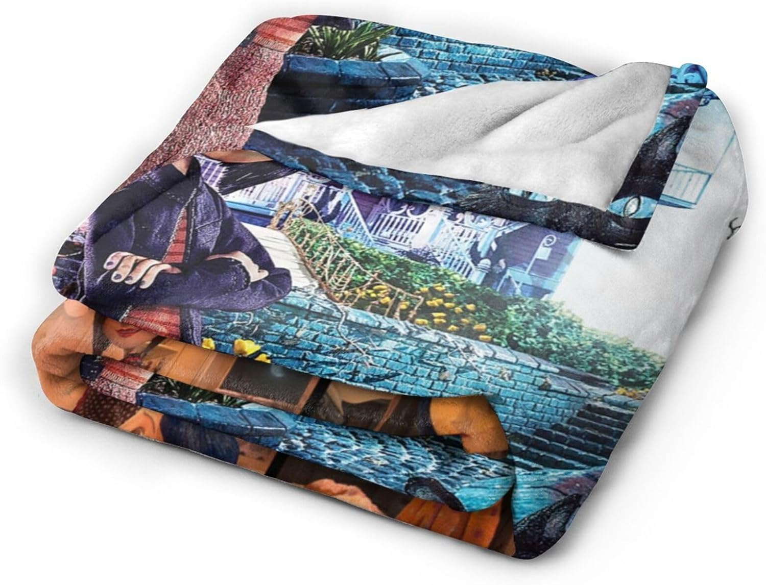 Cora-linjones – Manta estampada de 60 x 50 pulgadas, suave y ligera, manta de aire acondicionado, oficina, sofá, cama, viajes, camping, regalo