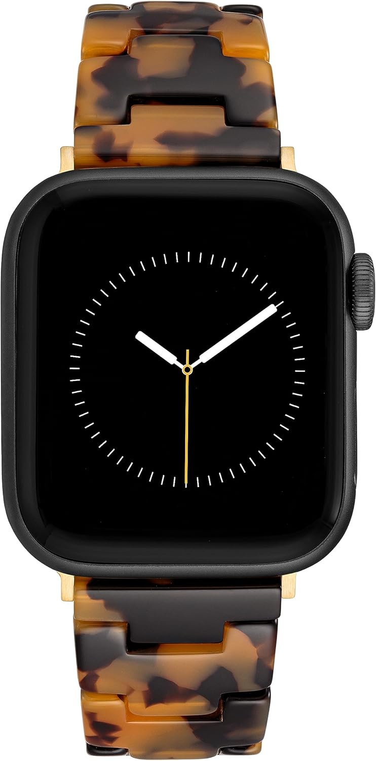 Anne Klein Correa de acetato para mujer para Apple Watch segura, ajustable, repuesto de correa de Apple Watch, se adapta a la mayoría de las muñecas