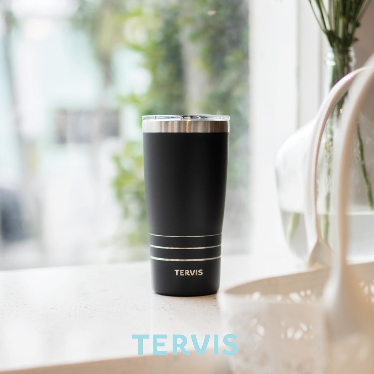 Tervis Traveler Sloth – Vaso aislado de triple pared con aislamiento de triple pared mantiene las bebidas frías y calientes, 20 onzas, acero