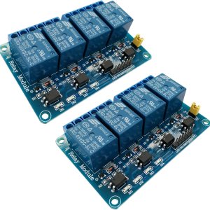 Módulo de relé de 4 canales DC de 5 V compatible con Arduino R3 MEGA Raspberry Pi con optoacoplador placa de expansión de alto y bajo nivel Módulo de relé de 4 canales DC de 5 V compatible con Arduino R3 MEGA Raspberry Pi con optoacoplador placa de expansión de alto y bajo nivel
