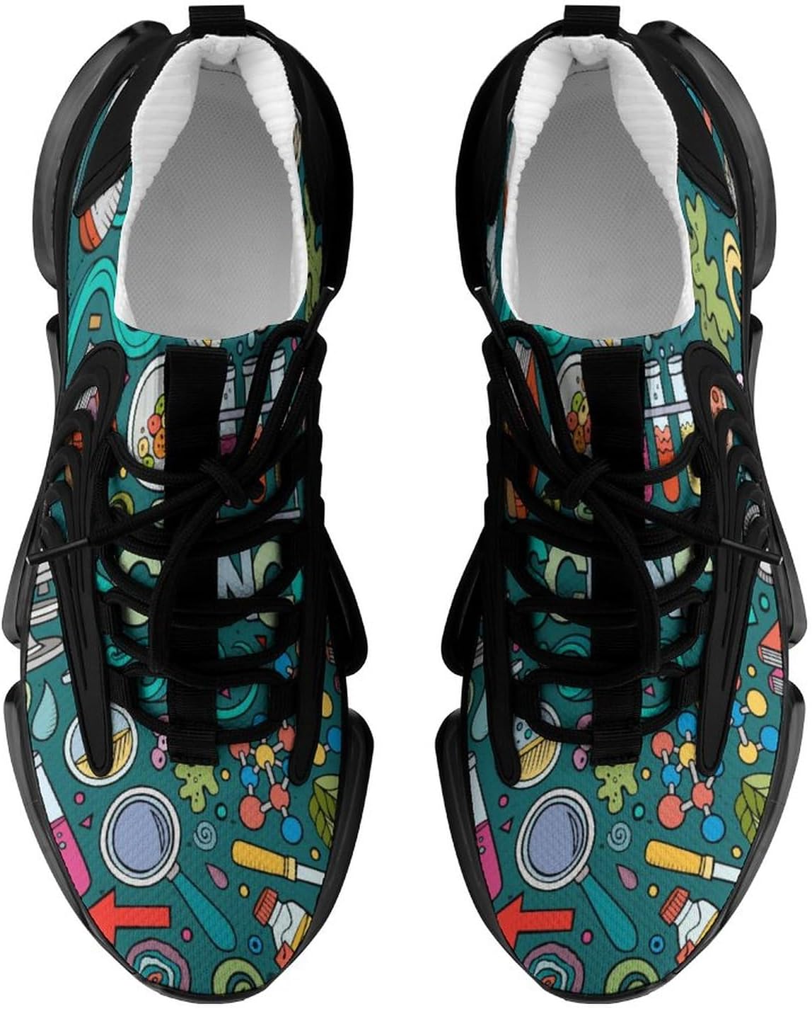 Physics Biochemistry Science Men’s Running Shoes Fashion Walking Sneakers Lightweight Casual Sports Shoes for Women