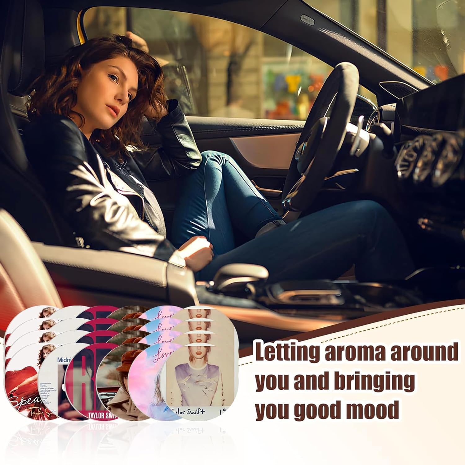24 almohadillas de repuesto para aromatizante para carro, ambientadores Taytay, fundas de perfume para fonógrafo, tocadiscos, difusor de ventilación