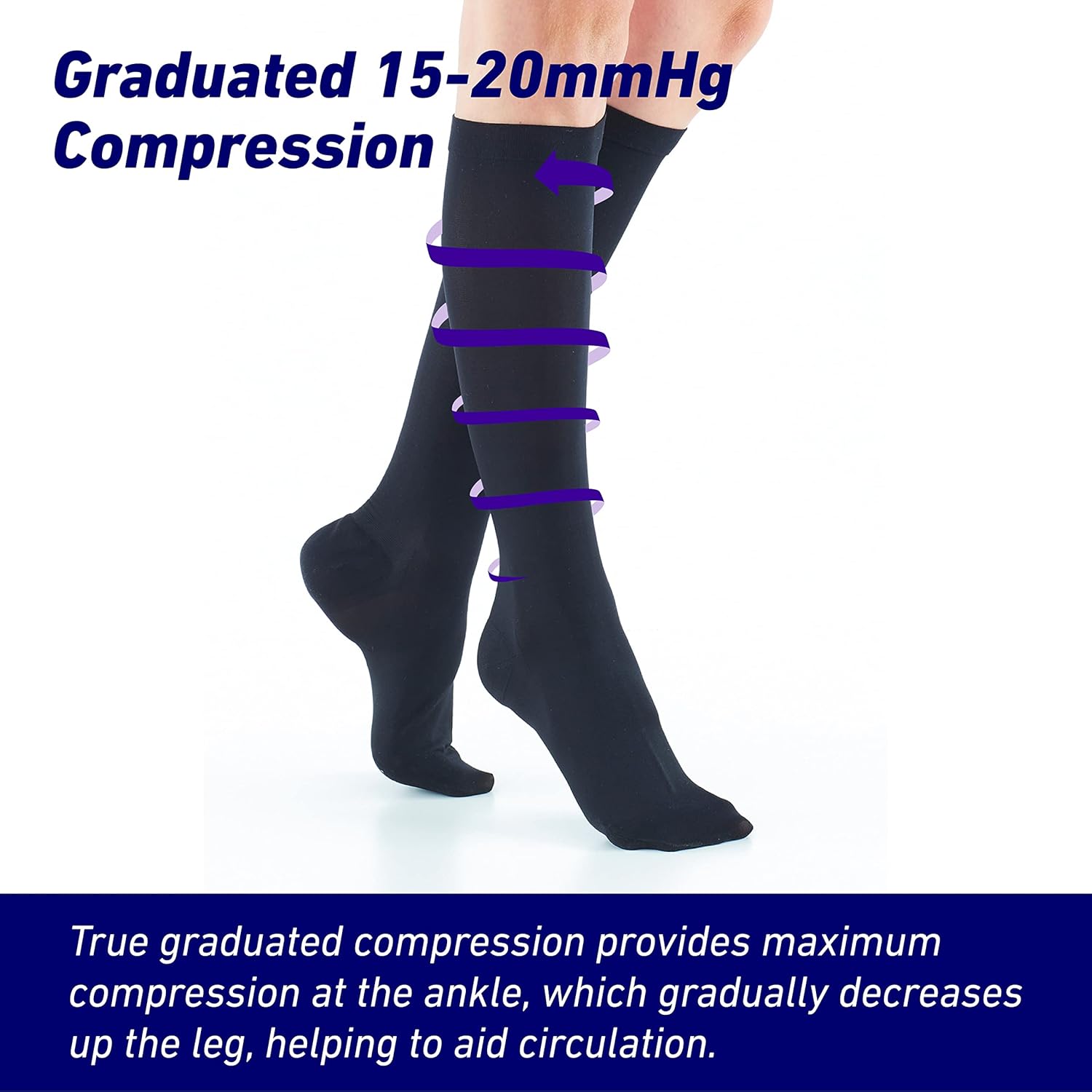 Calcetines de viaje Neo G – Compresión graduada – Dispositivo médico de clase 1, Beige