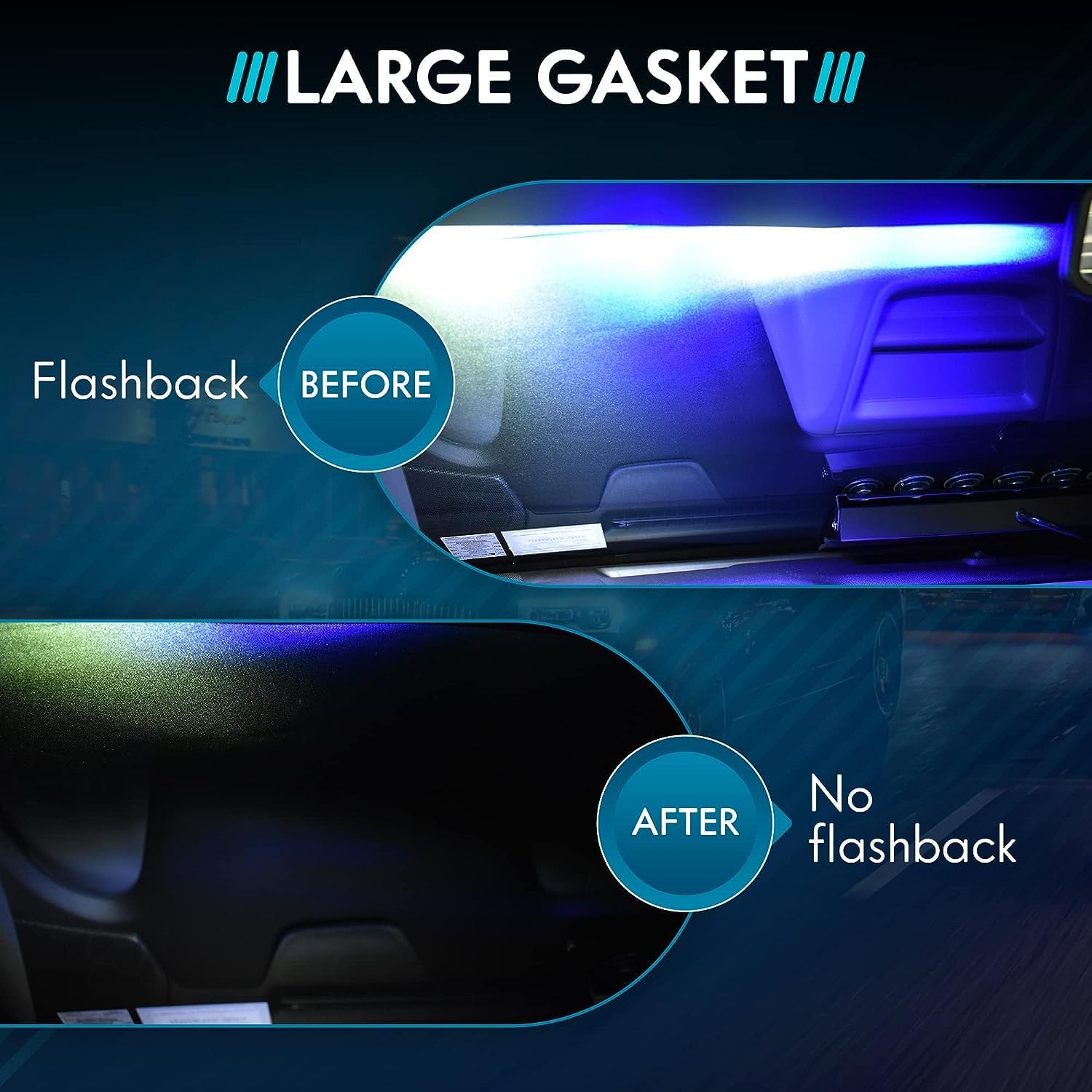 Ultra Bright Lightz 18 pulgadas  Junta grande  Elimina advertencia de emergencia visera Dash Stick montaje superficie luz parabrisas protector de