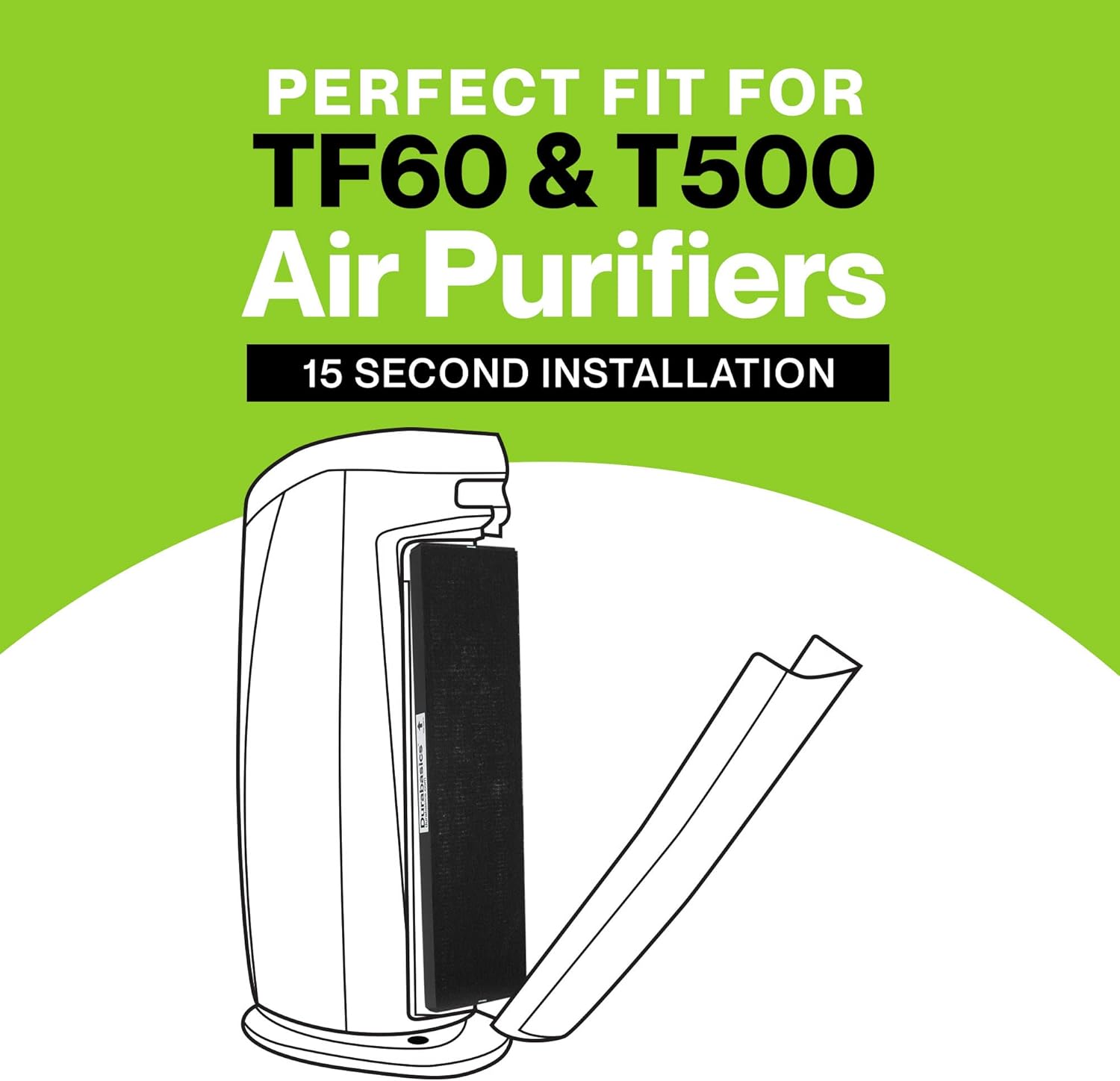 Durabasics Filtros HEPA compatibles con Alen T500-2 Pack