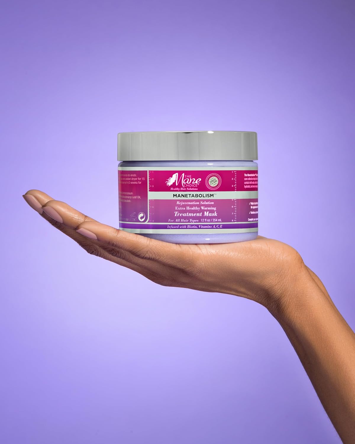 The Mane Choice Manetabolism Rejuvenation Solution Máscara de tratamiento de calentamiento extra saludable, 12 oz
