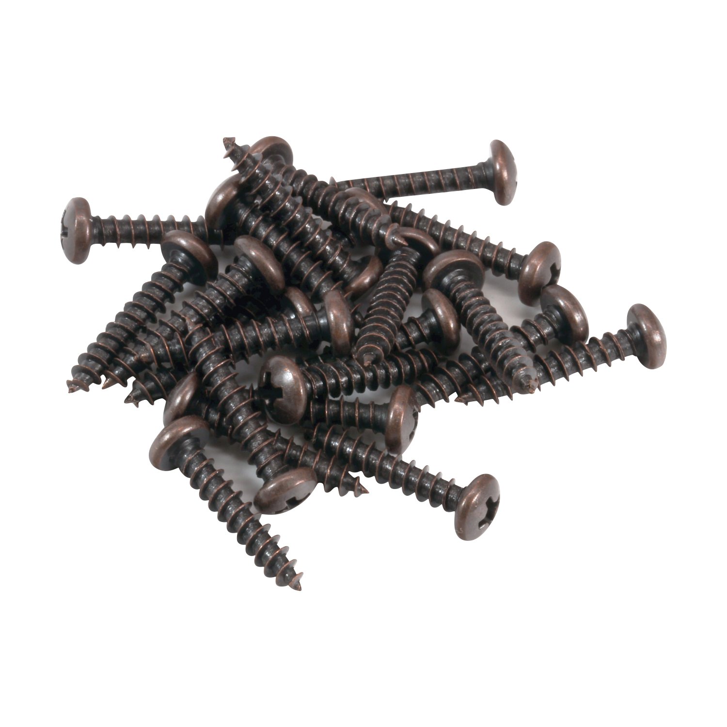 Rok Hardware Paquete de 100 tornillos de madera de cabeza plana Phillips de rosca gruesa profunda #4 x 58″ MDF chapado en bronce
