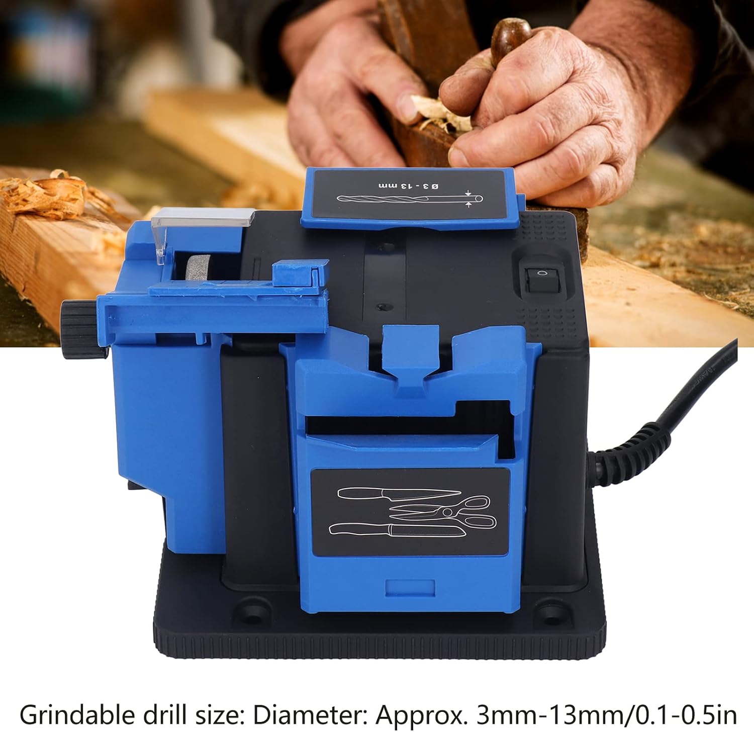 Afilador de tareas múltiples 65W Scissor Drill Amoladora eléctrica para el hogar Cortador eléctrico afiladora para moler