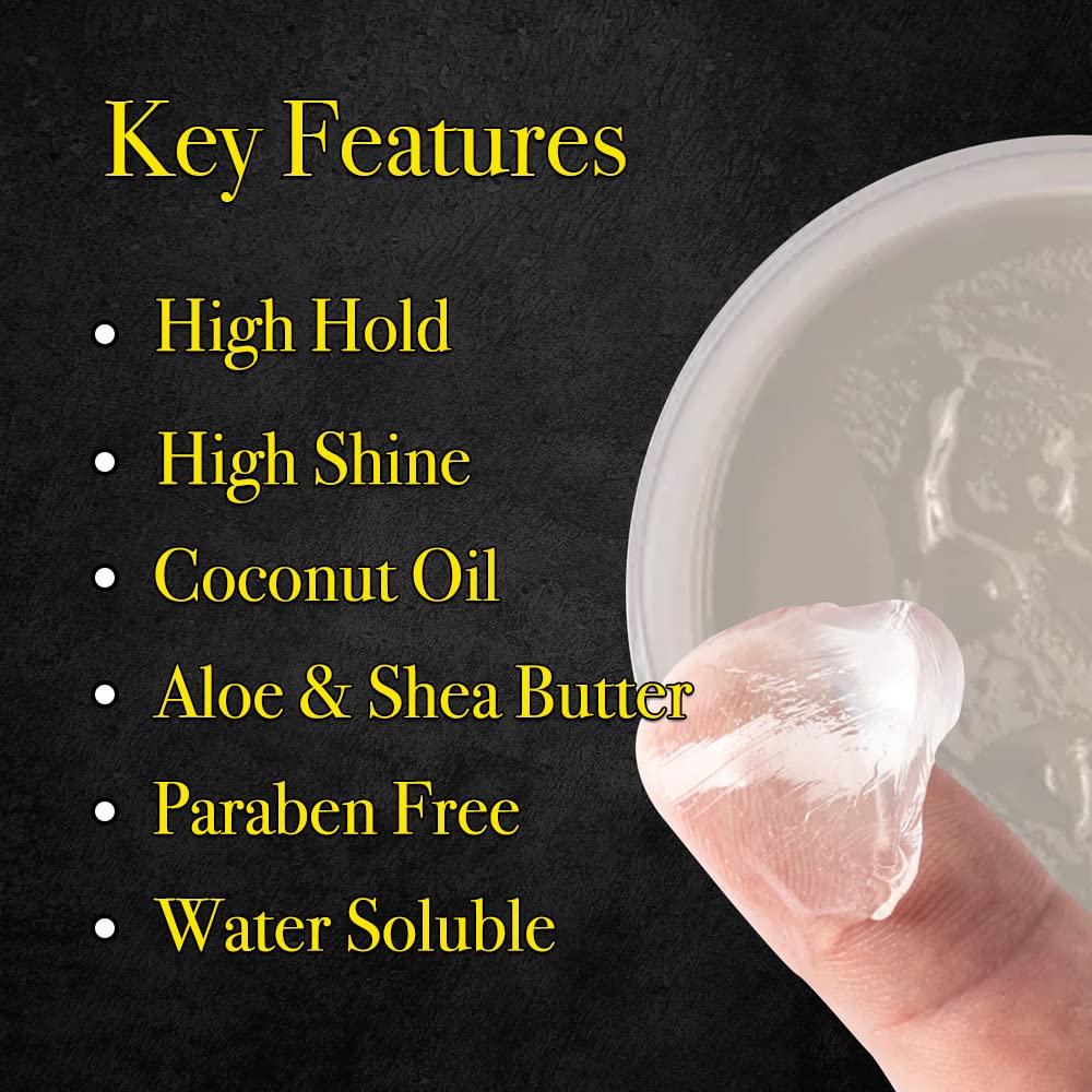 Pete & Pedro Power Pomade – Pomada fuerte para peinar el cabello para hombres, sujeción súper alta, brillo súper alto y súper alto control, como se