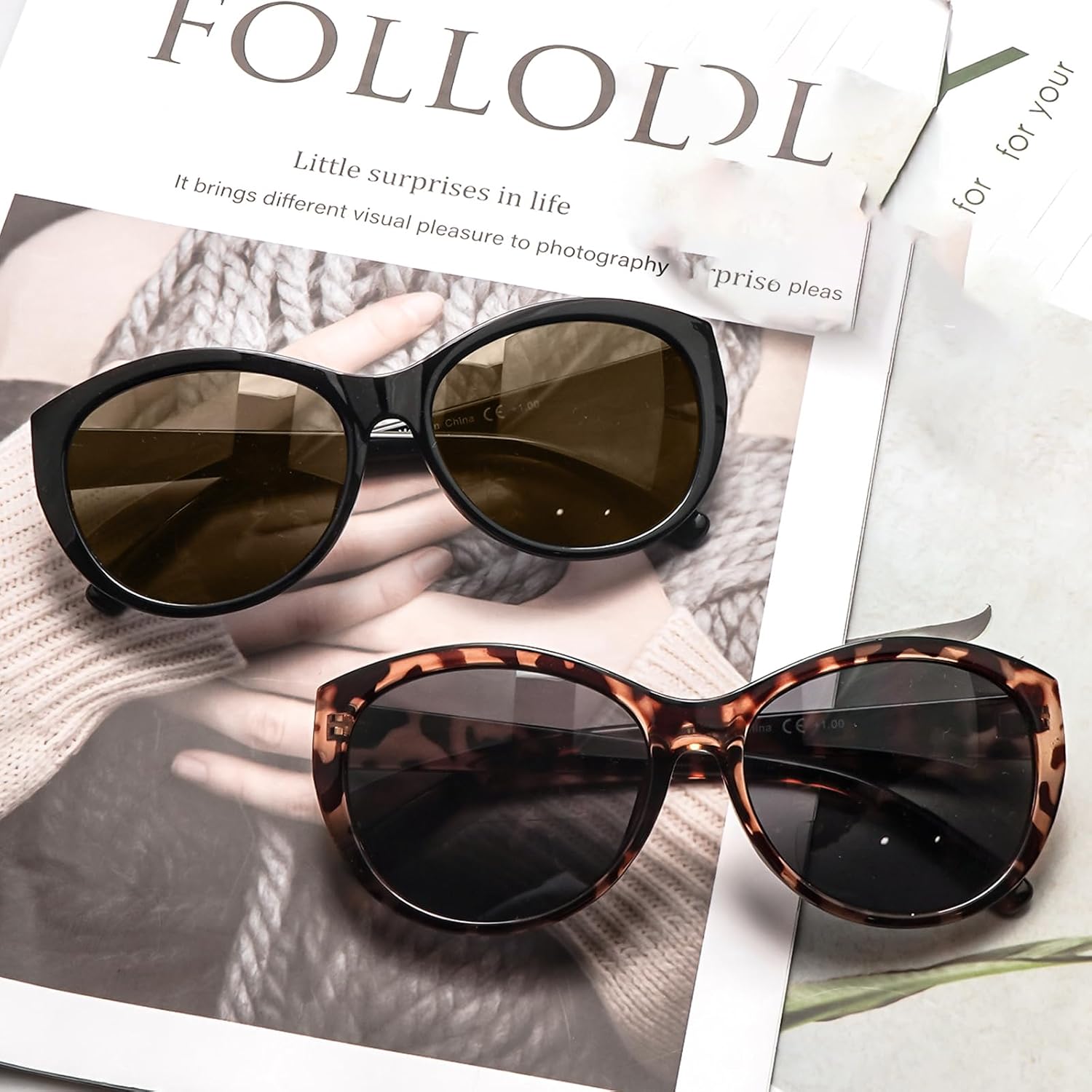 BONCAMOR Paquete de 4 lentes de sol bifocales de lectura para mujeres y hombres, protección UV400, lentes de sol para exteriores