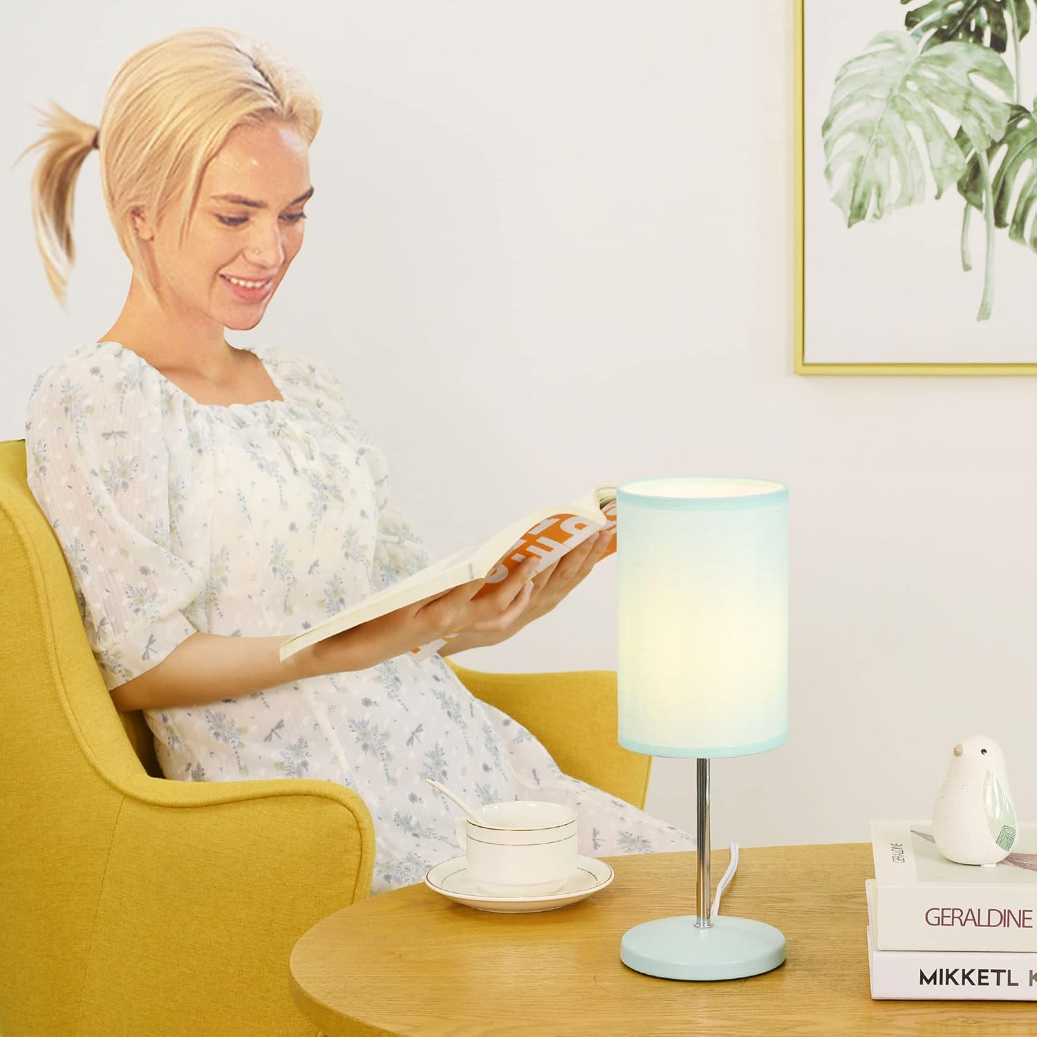 Lampwell Alee – Lámpara de mesa pequeña para sala de estar como lámpara de mesita de noche para dormitorio, juego de 2, lámpara de mesa moderna,