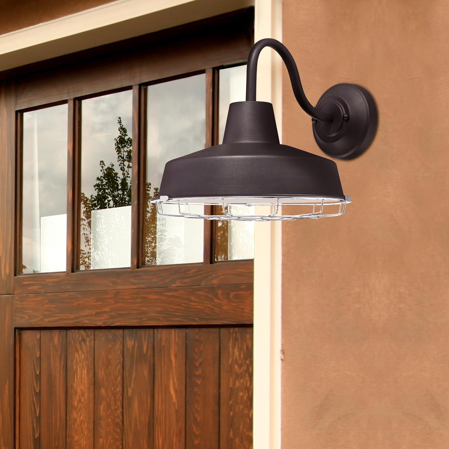 Westinghouse Lighting 6131300 Academy – Accesorio de pared para exteriores, estilo vintage, con una luz regulable LED, apto para el cielo oscuro,