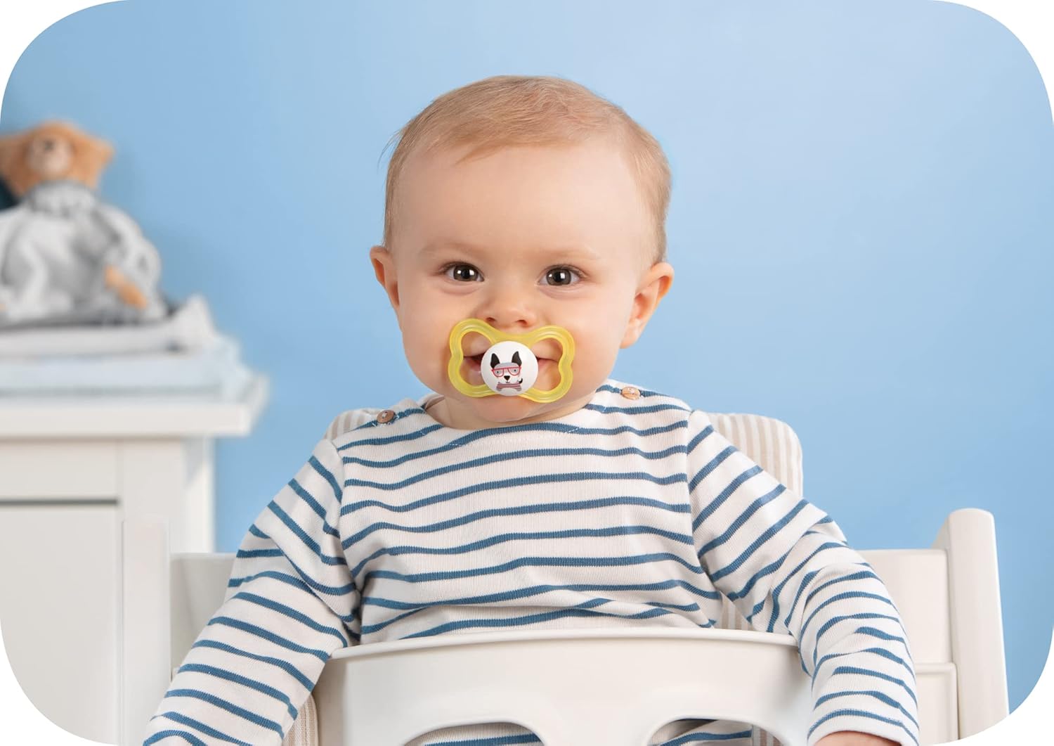 MAM Air Day & Night – Chupete para bebé, para piel sensible, brilla en la oscuridad, más de 16 meses, niña, 4 unidades