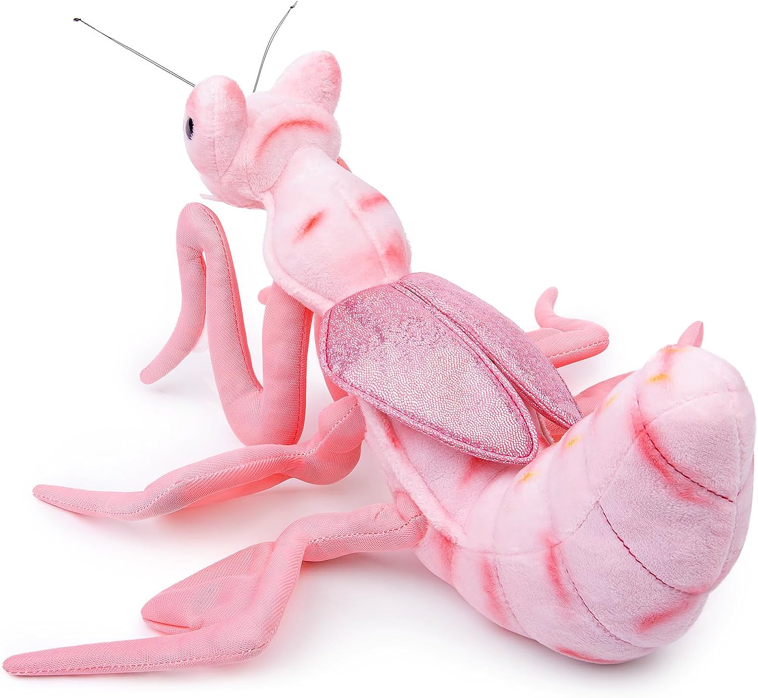 ZHONGXIN MADE Juguete de peluche de mantis rosa de simulación, 12 pulgadas, suave, realista, orquídea rezando, animales de peluche, lindos juguetes