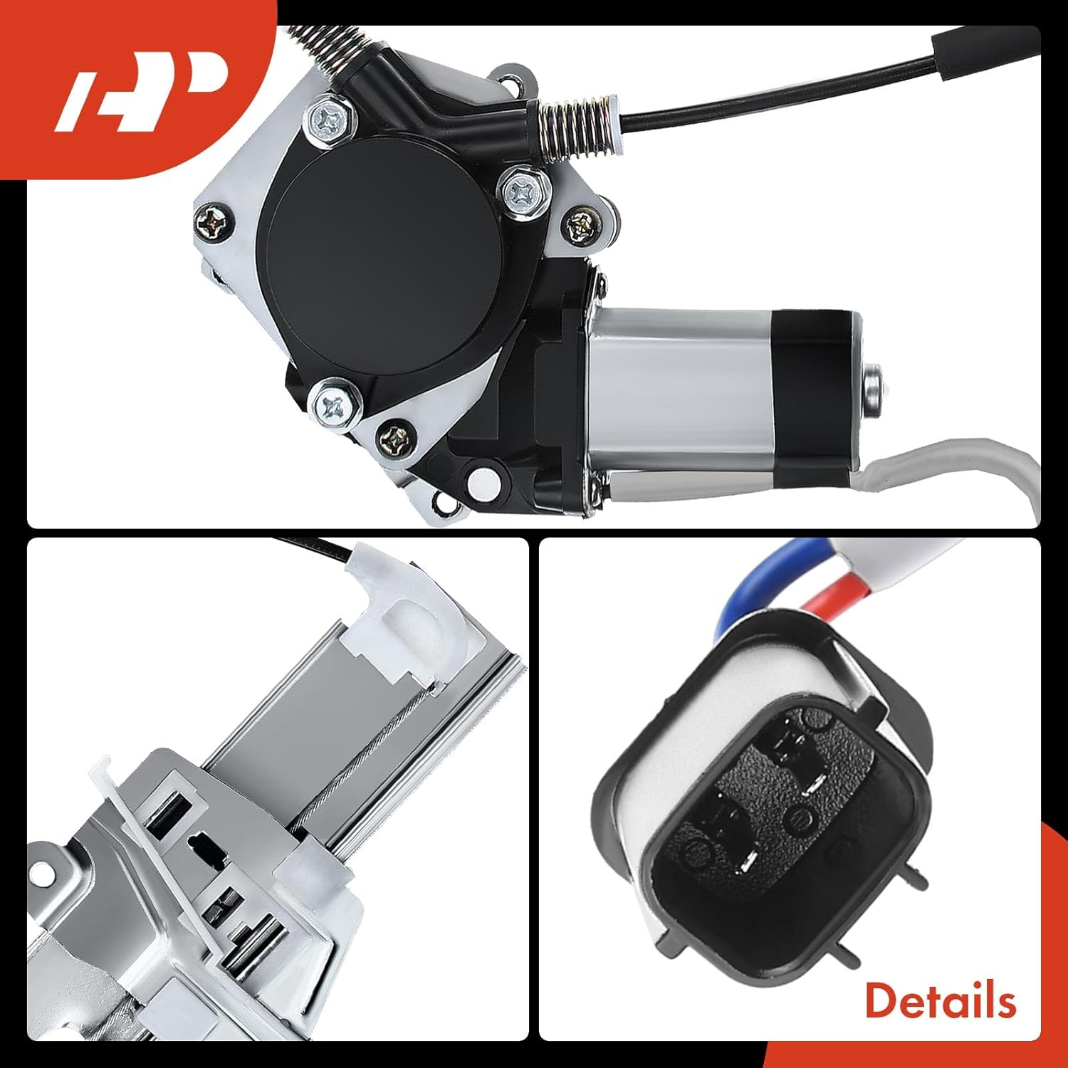 A-Premium Elevalunas eléctrico con motor compatible con Ford Escape 2008-2012 Mazda Tribute Mercury Mariner 2008-2011 lado del pasajero delantero