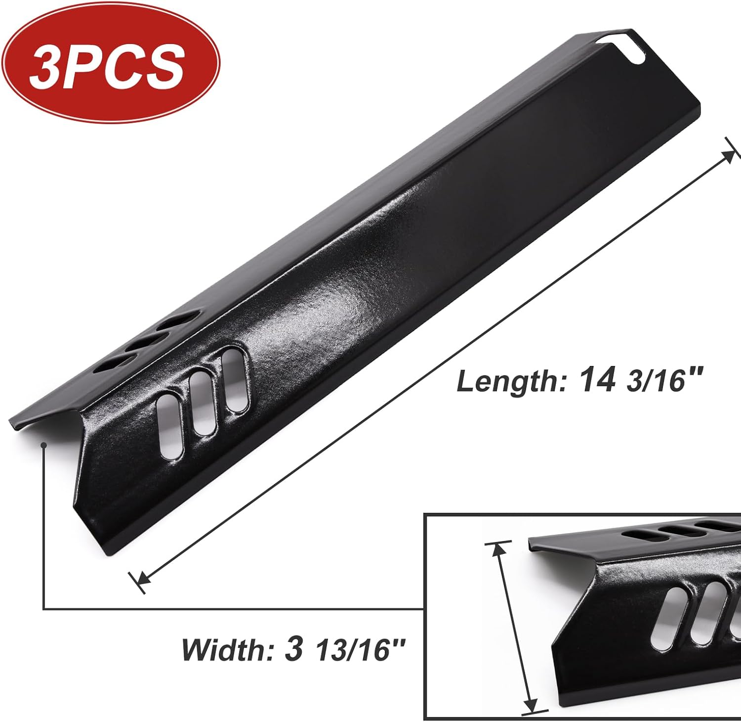 Adviace Placa de protección térmica para parrilla de patio trasero BY14-101-001-05 GBC1690W BY16-101-002-06, Outdoor Gourmet SRGG31403, Uniflame