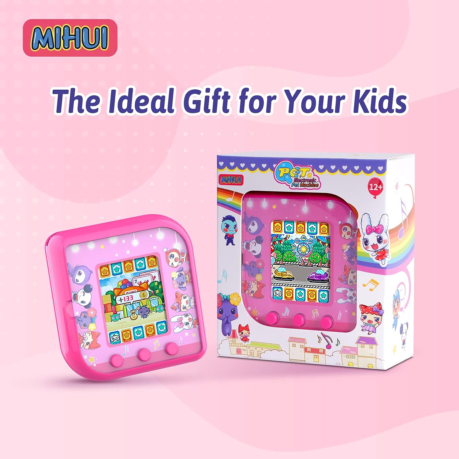 Mascota virtual electrónica nano digital para niños y niñas, regalos de fiesta de cumpleaños de Navidad (pantalla de color)