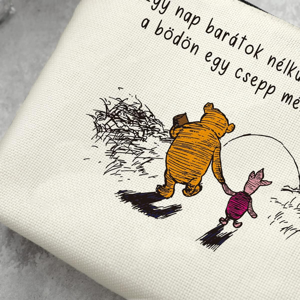 Bolso lindo del maquillaje del personaje de la historieta del oso, blanco135