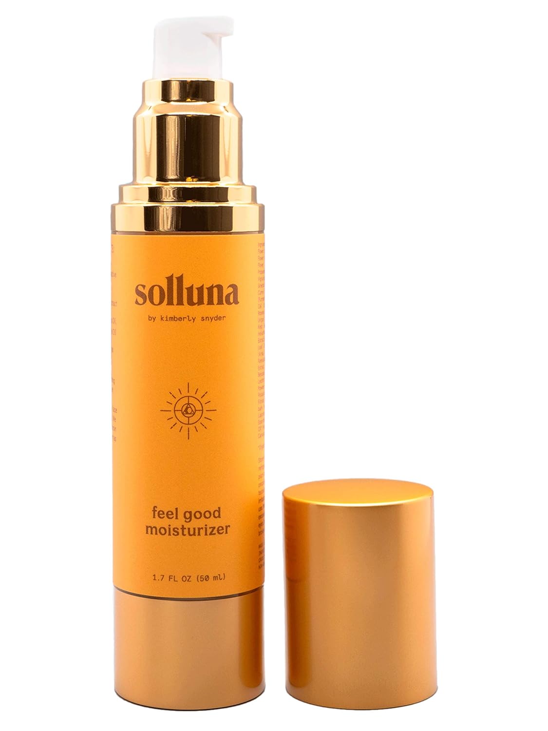 Solluna by Kimberly Snyder Hidratante Feel Good hidratante hidratante, estimulante de colágeno y antienvejecimiento con alternativa natural al
