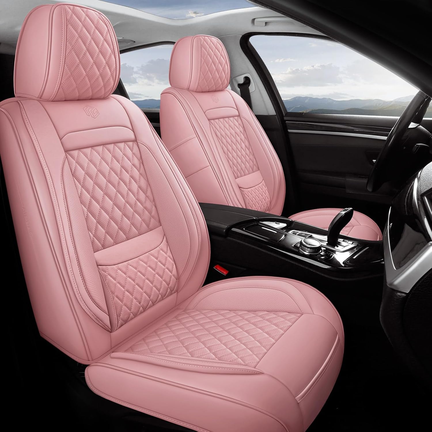 Juego completo de fundas de asiento de automóvil, fundas universales de cuero para asiento de automóvil, funda de cojín de cuero impermeable para