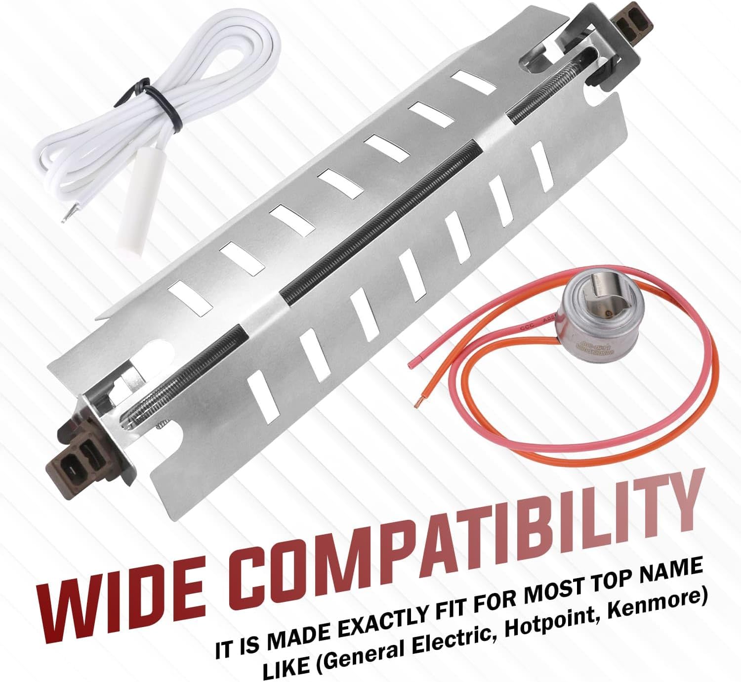 Seentech Calentador de descongelación WR51X10055, sensor de temperatura WR55X10025, termostato de descongelación WR50X10068 – Refrigeradores GE y