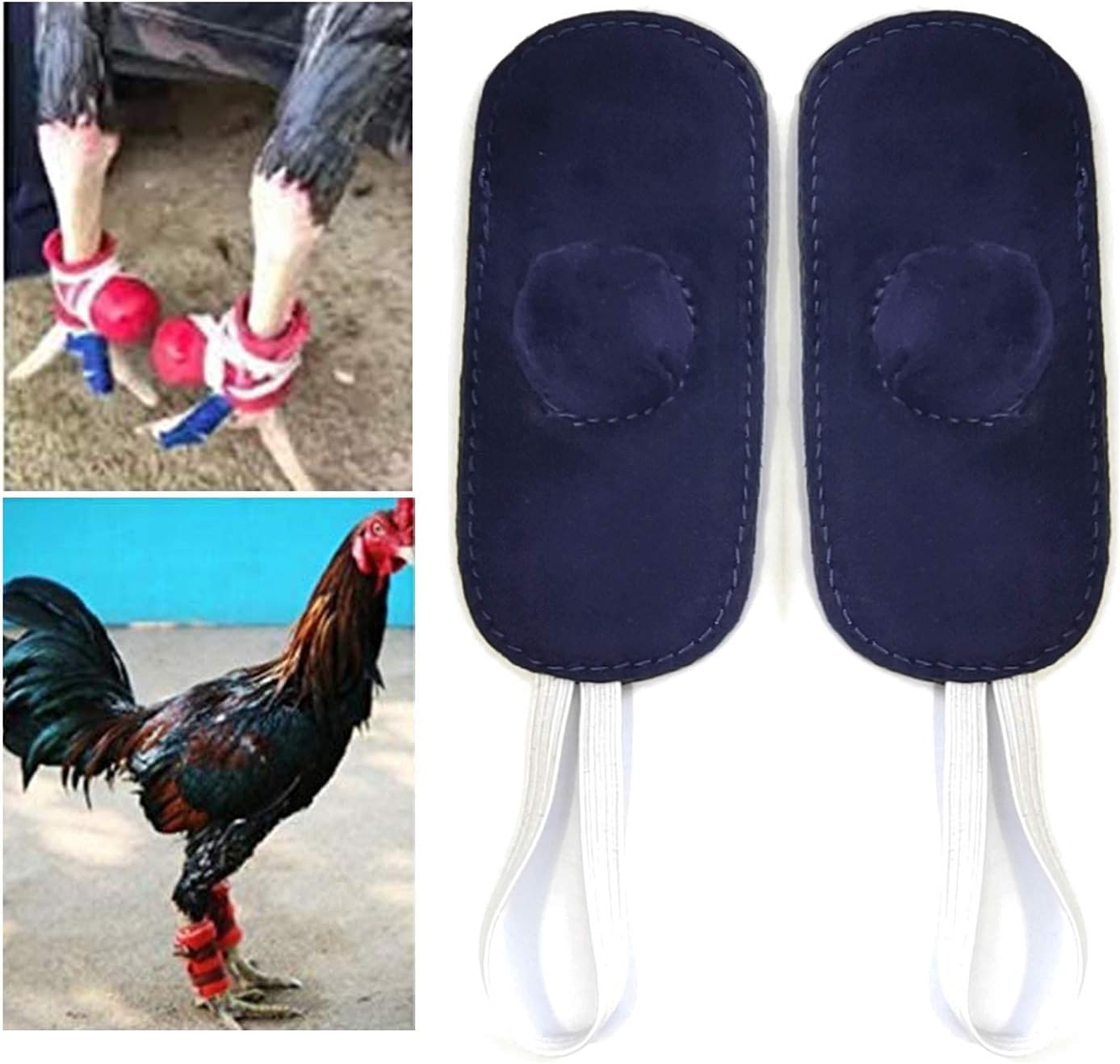 Arlina Arilaca Gamefowl – Suministros de gallo, suministros para pollos para el cuidado de las aves de corral, protección de combate azul (4 pecs)