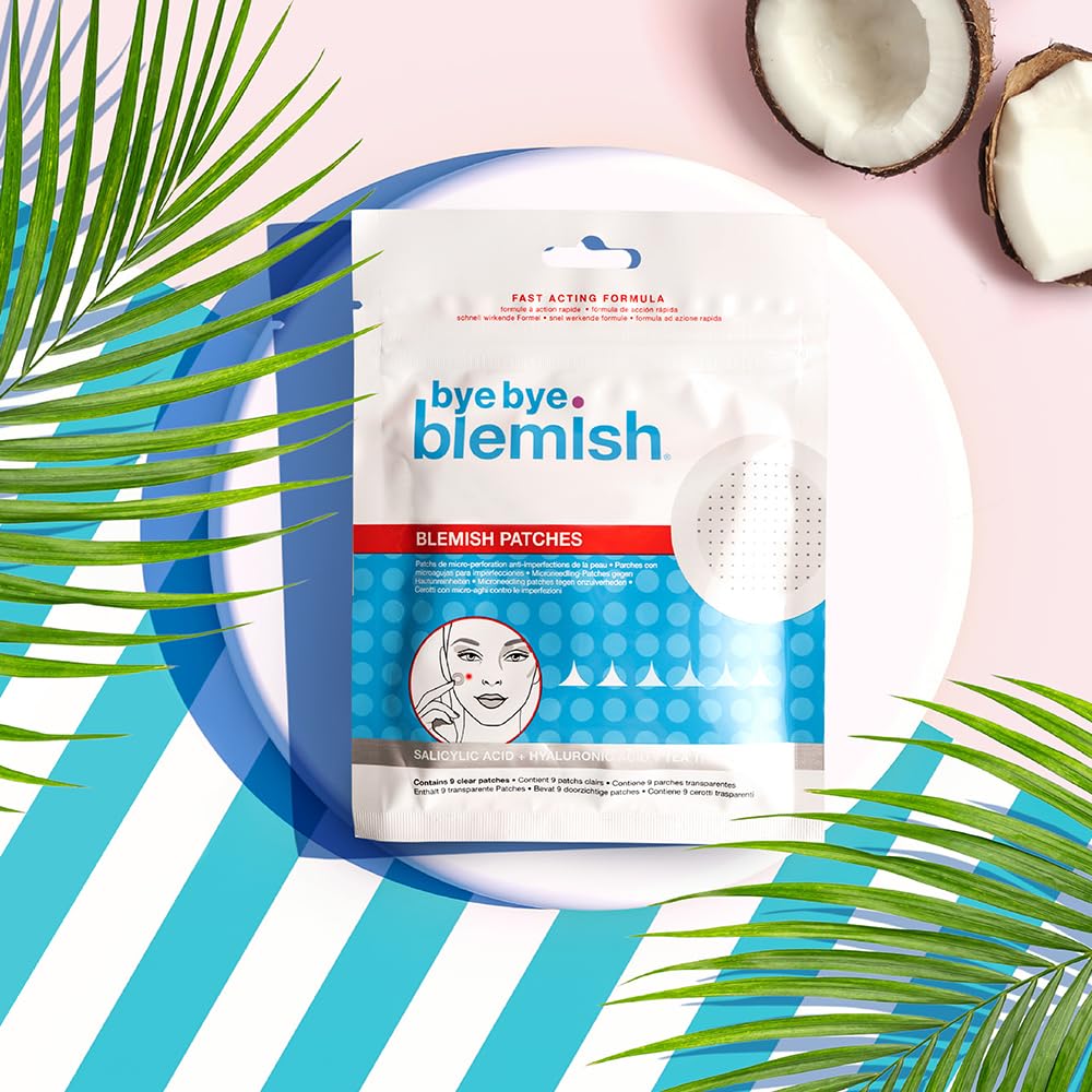Bye Bye Blemish Parches de manchas y limpiador disolvente fórmula de control de aceite de hamamelis