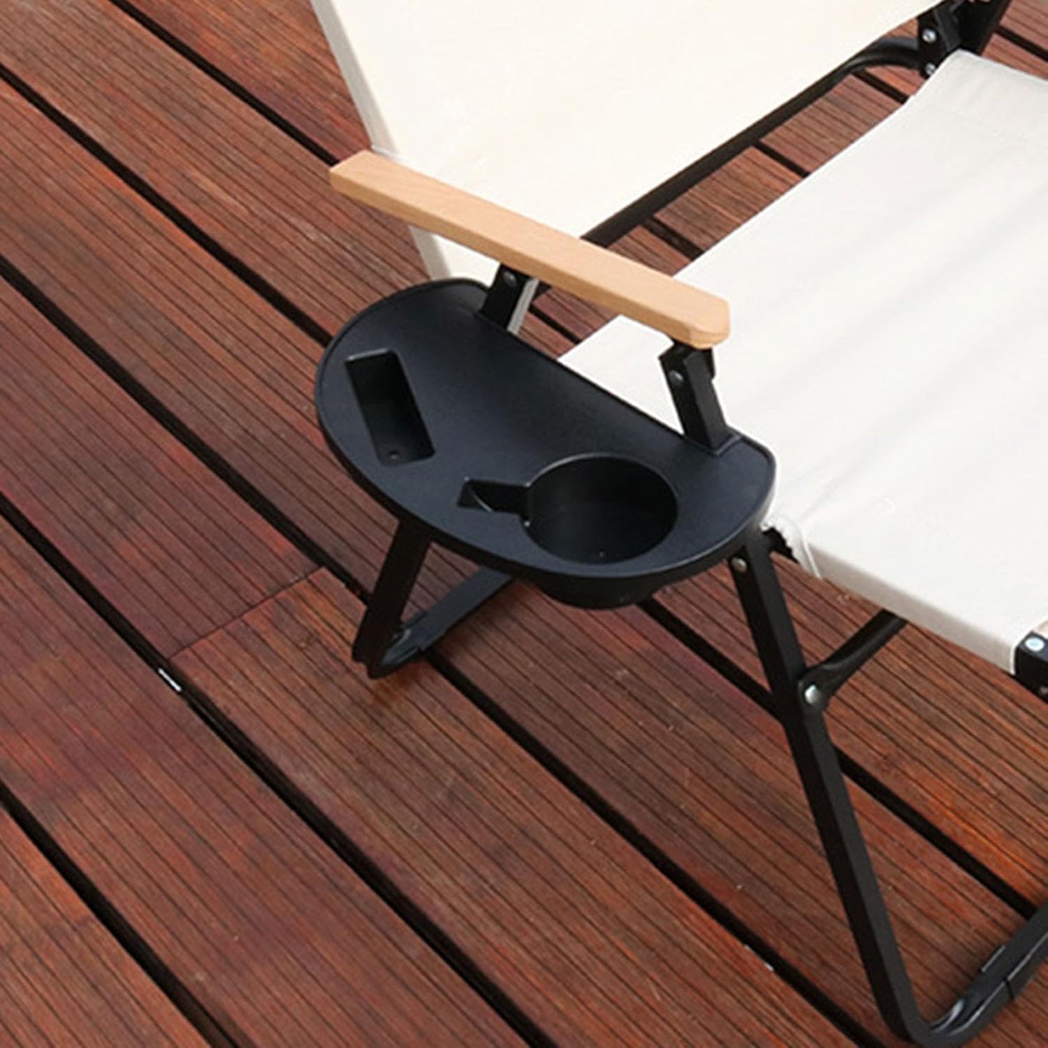 Silla reclinable plegable con clip en la mesa auxiliar, bandeja para tumbona de bebidas, clip para pesca al aire libre, camping, playa, equipo de