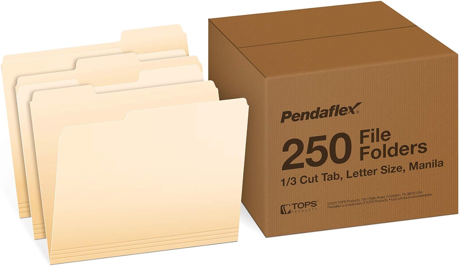 Pendaflex Bolsillos expandibles para archivos, tamaño carta, cuerda roja, expansión de 3.5 pulgadas, 25 por caja y carpetas de archivos, tamaño