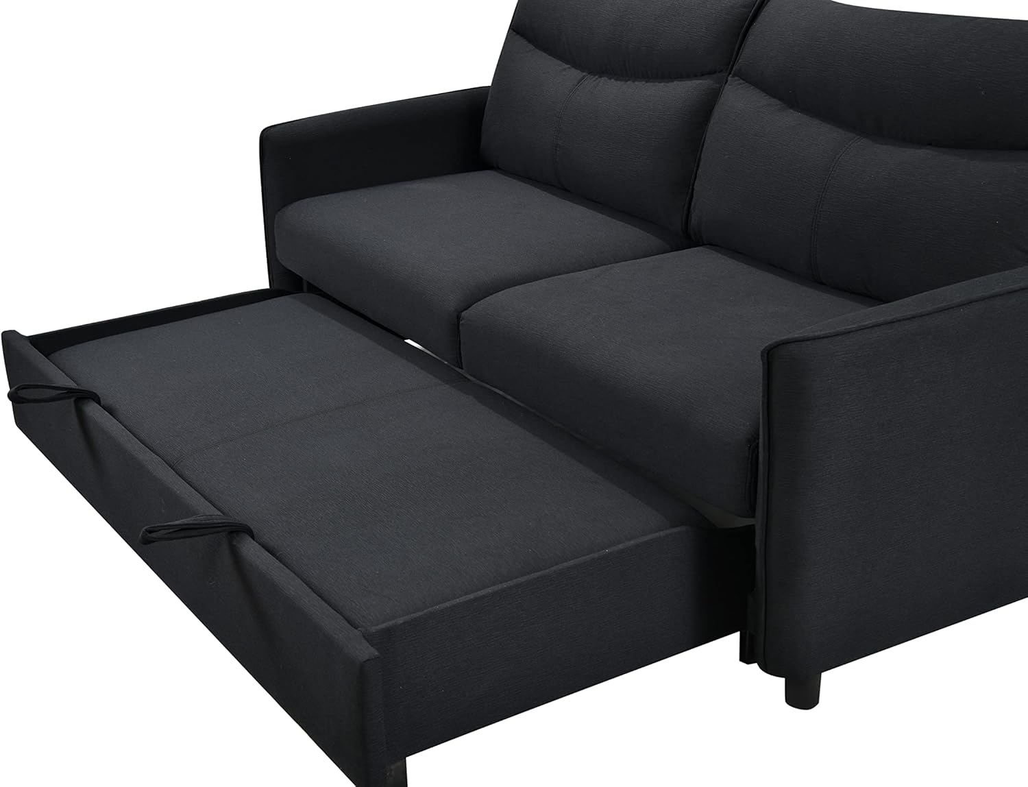 Eafurn Sofá biplaza futón con cama extraíble, tapizado 3 en 1, sofá cama convertible reclinable con respaldo ajustable, sofá cama Sofacama, tamaño