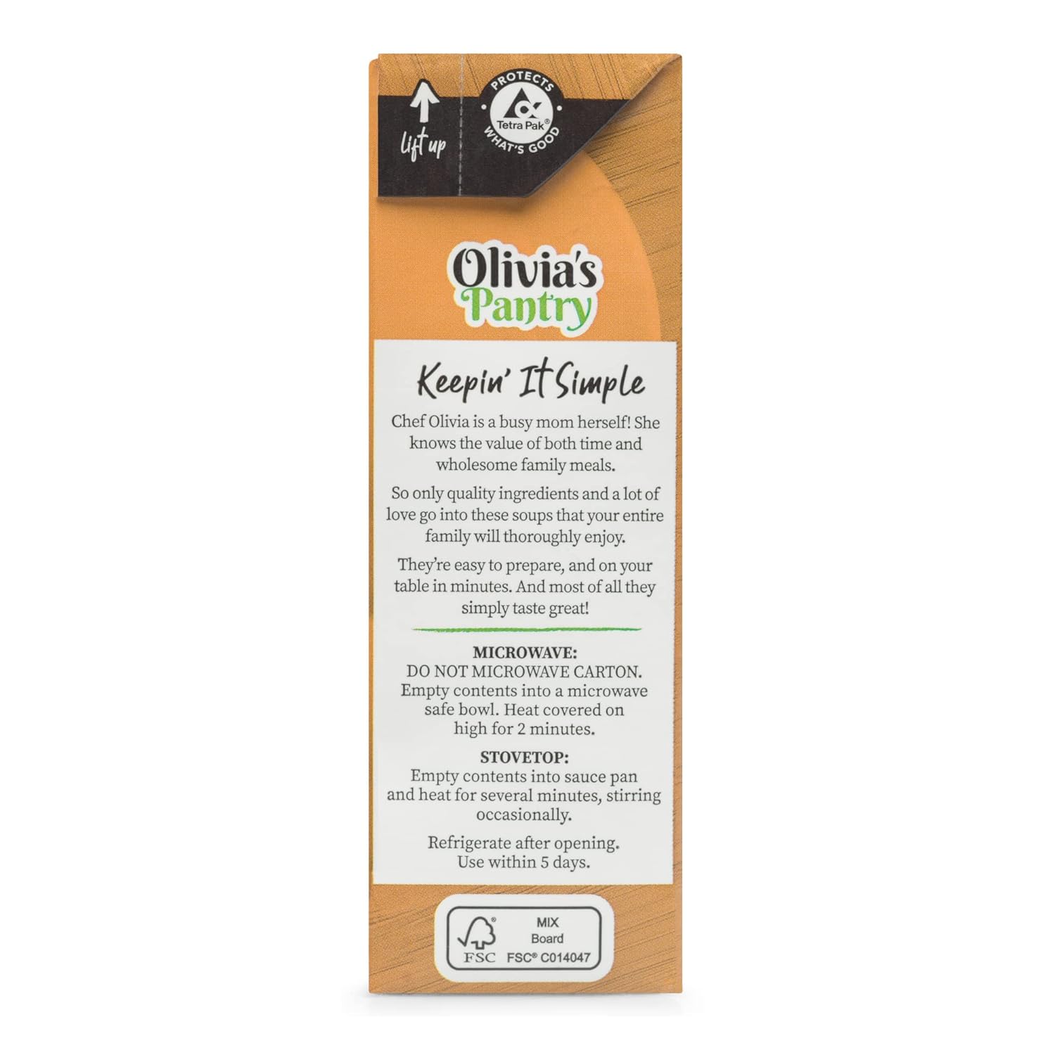 Olivia’s Pantry – Sopa de tortilla de pollo con base de tomate picante – Listo para comer  Agite bien y caliente y sirva  150 Cal por porción, buena