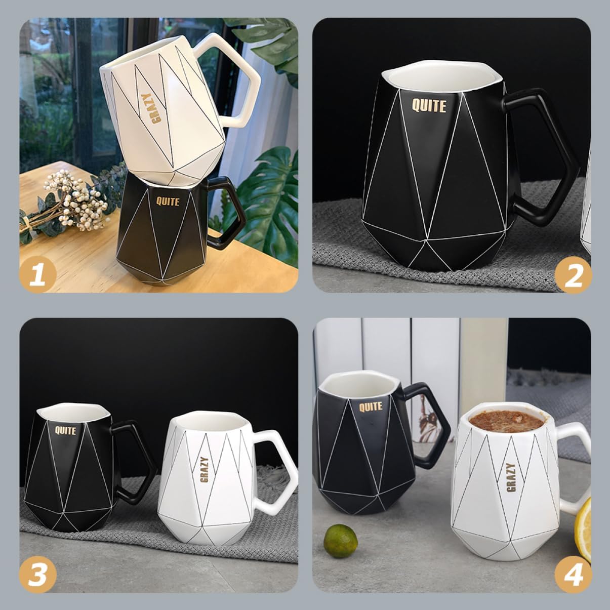 HOMSFOU Mug Ceramic To Go Coffee Cups with Lids Porcelain Tea Cup Porcelain Coffee Cup Cappuccino Cup Drinking Glasses with Lids Vasos Con Tapas