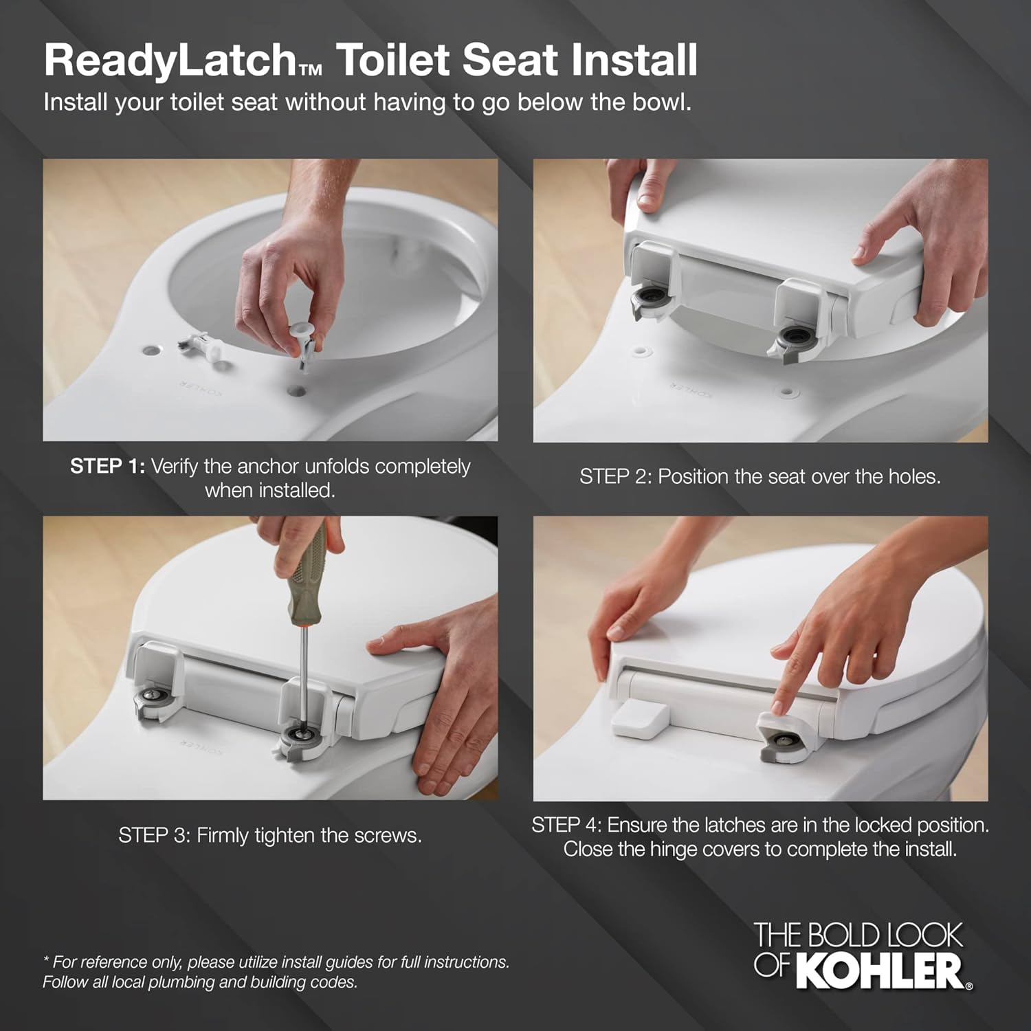 KOHLER ASIENTO FRENCH CURVE READYLATCH QC EB T, cierre listo, alargado, ALMENDRA