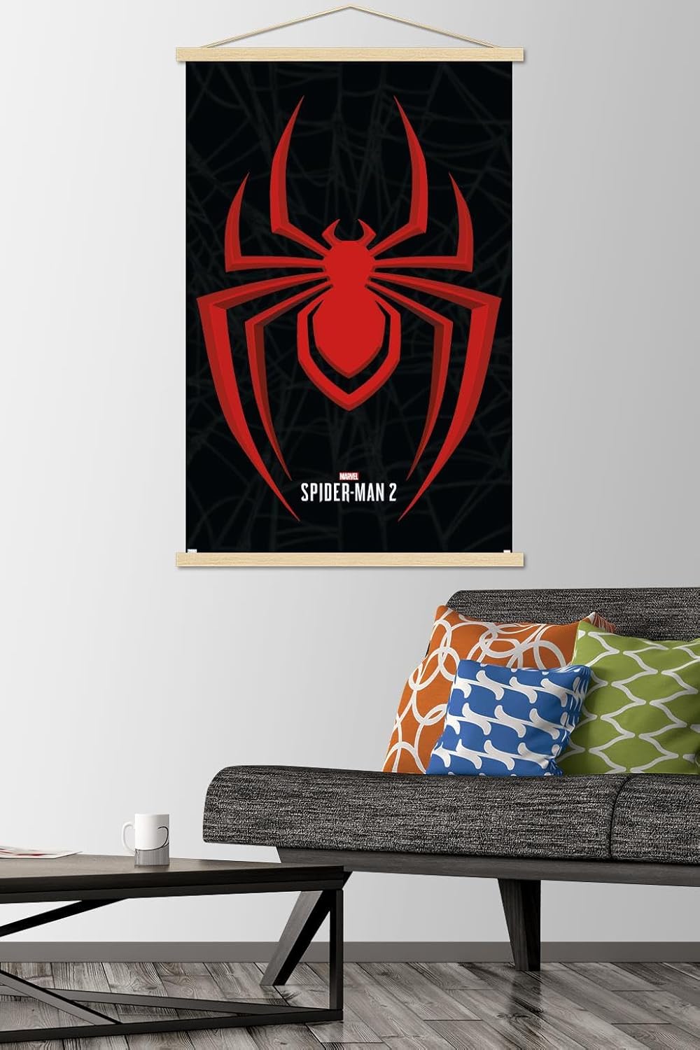 Trends International Marvel’s Spider-Man 2 – Póster de pared con marco magnético Miles Morales