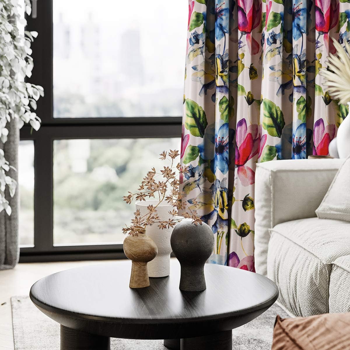 Taisier Home – Cortinas estampadas para sala de estar, impresión digital con diseño de moda, cortinas con ojales en la parte superior, perfectas