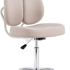 HNKastela Silla rodante con soporte de respaldo Taburete de tienda de altura ajustable con ruedas para esteticista, pestañas, maquillaje, HNKastela Silla rodante con soporte de respaldo Taburete de tienda de altura ajustable con ruedas para esteticista, pestañas, maquillaje,