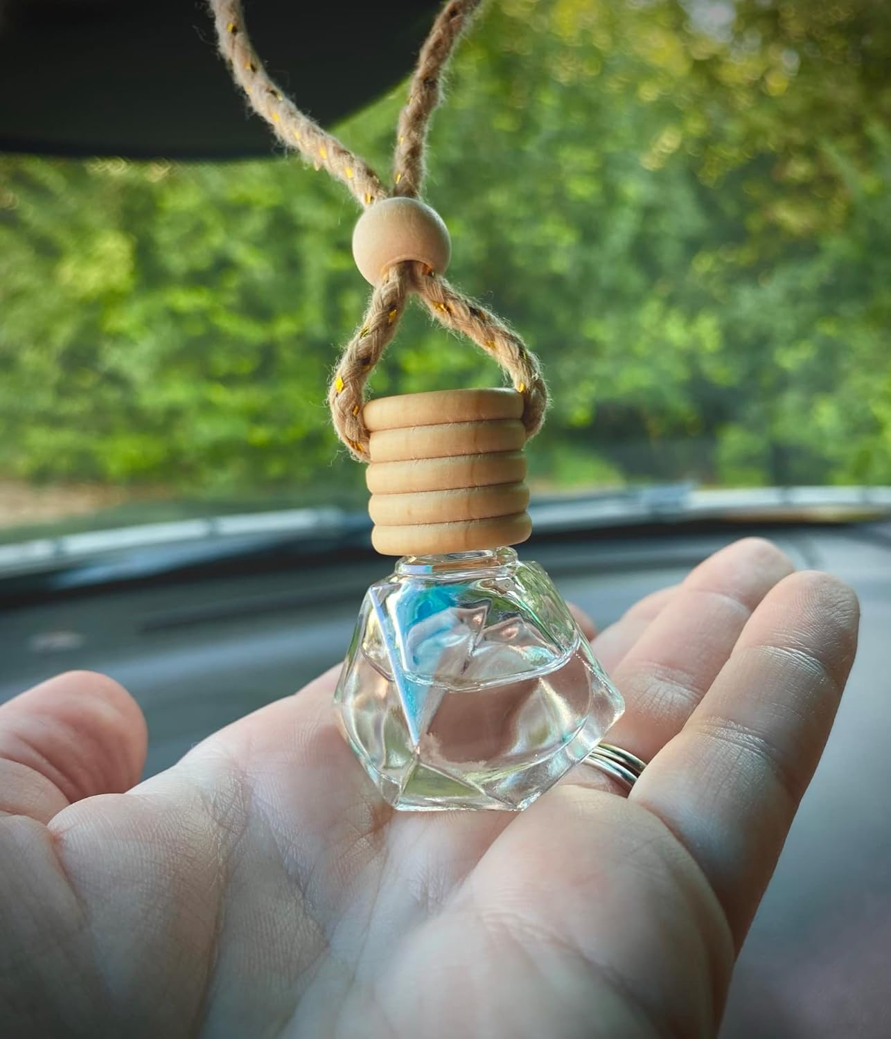 Hanging Fragrance Diffuser (Cotton Candy)  HANDMADE Cute Car Accessory  Long-Lasting Scent  Air Deodorizer, Freshener