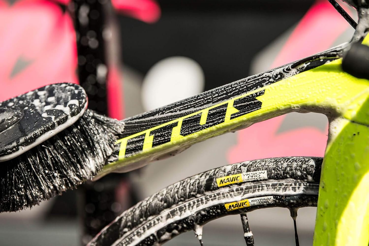 Muc Off – Cepillo de limpieza de bicicleta de lavado suave 370, negro, talla única