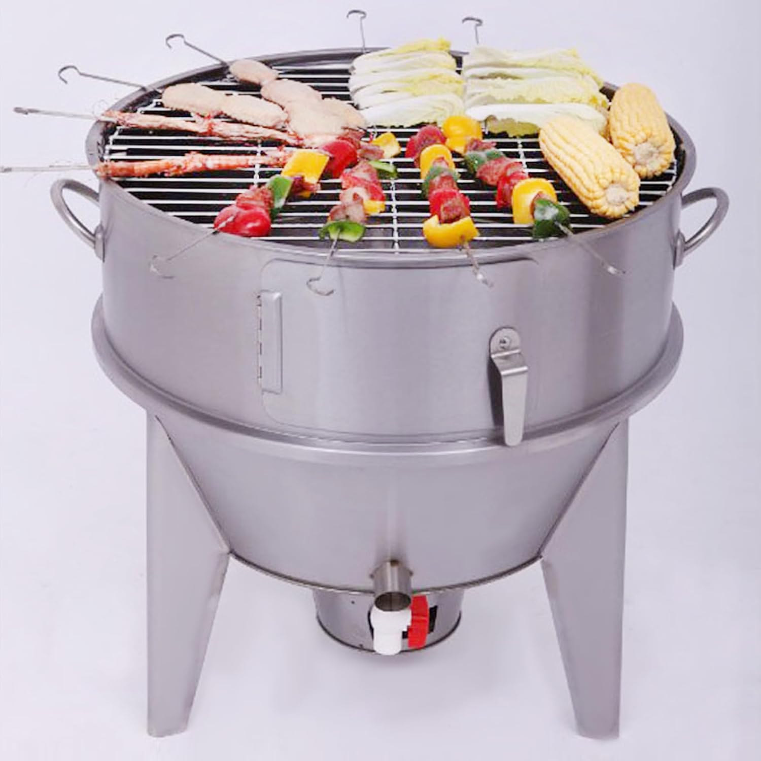 Horno de pato asador de pollo al carbón, asador de pato asado, parrilla de acero inoxidable, cocina de pato asado, horno de pato asado para uso
