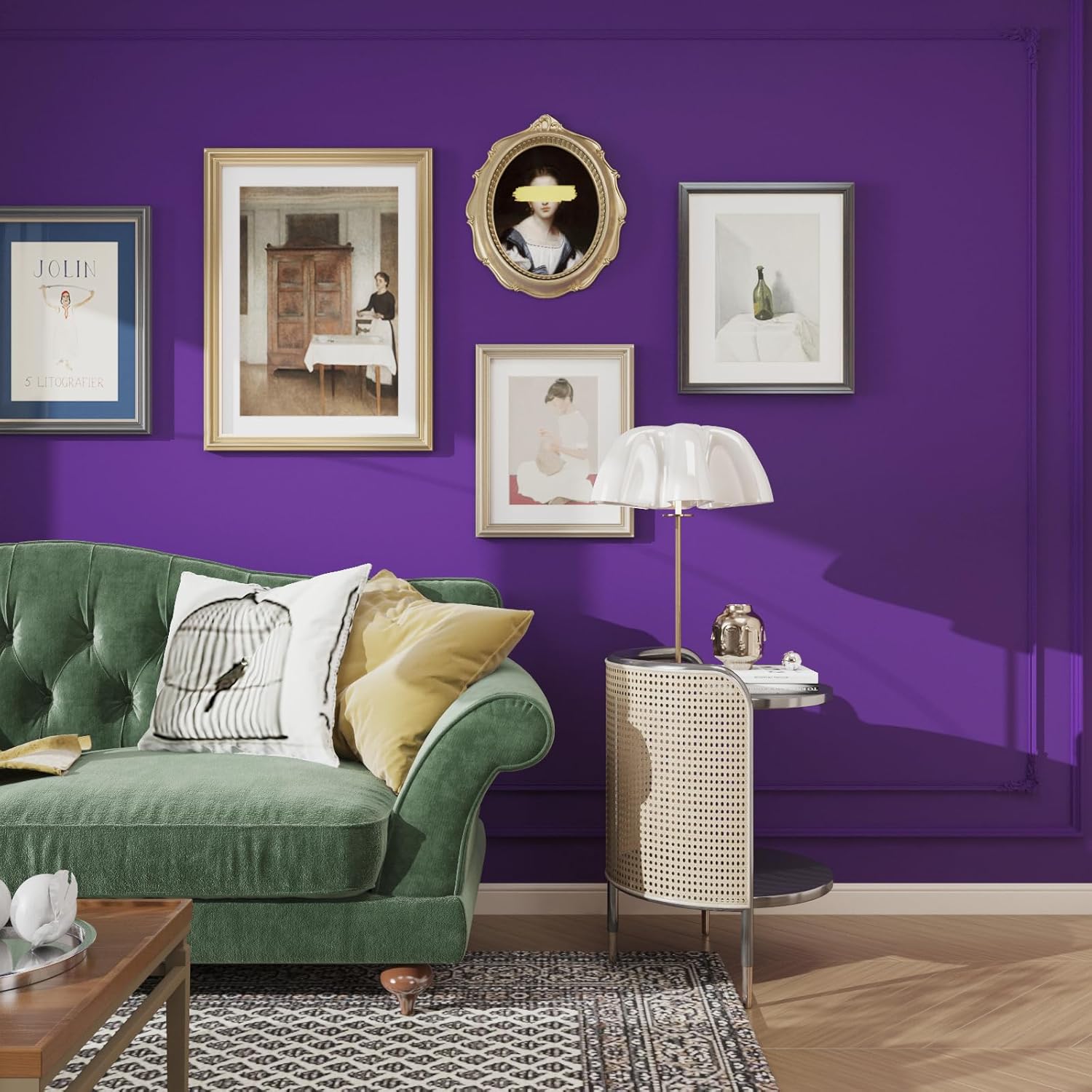 XRUIBZI Papel tapiz morado oscuro sólido de 15.8 x 393 pulgadas, papel tapiz de vinilo para despegar y pegar, papel de contacto puro, papel de