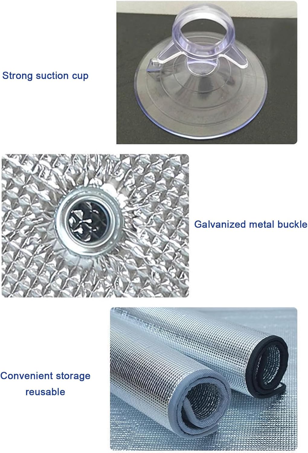 Película reflectante de doble lámina de aluminio con aislamiento térmico para ventanas, aislamiento acústico para ventanas de vidrio, control de