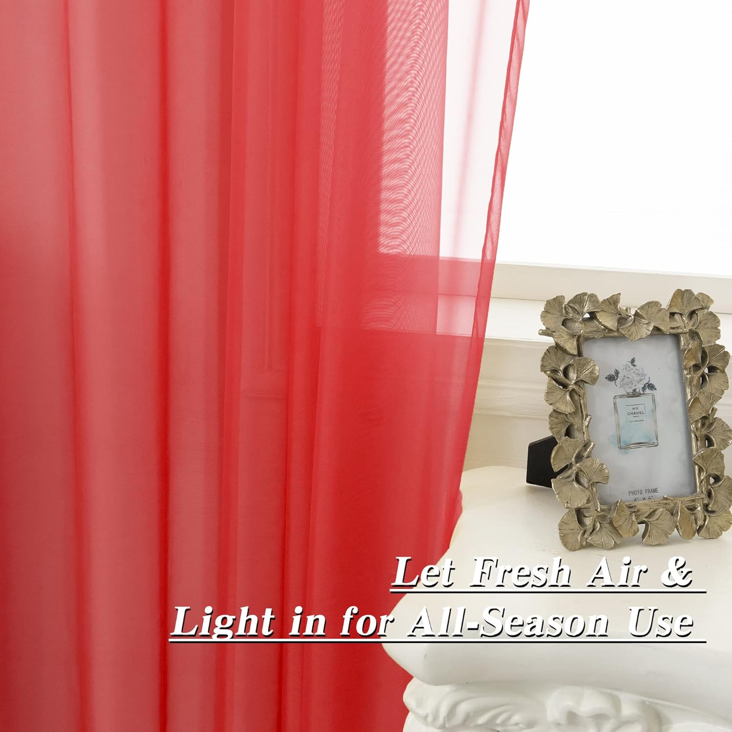 HUTO – Cortinas transparentes para ventana