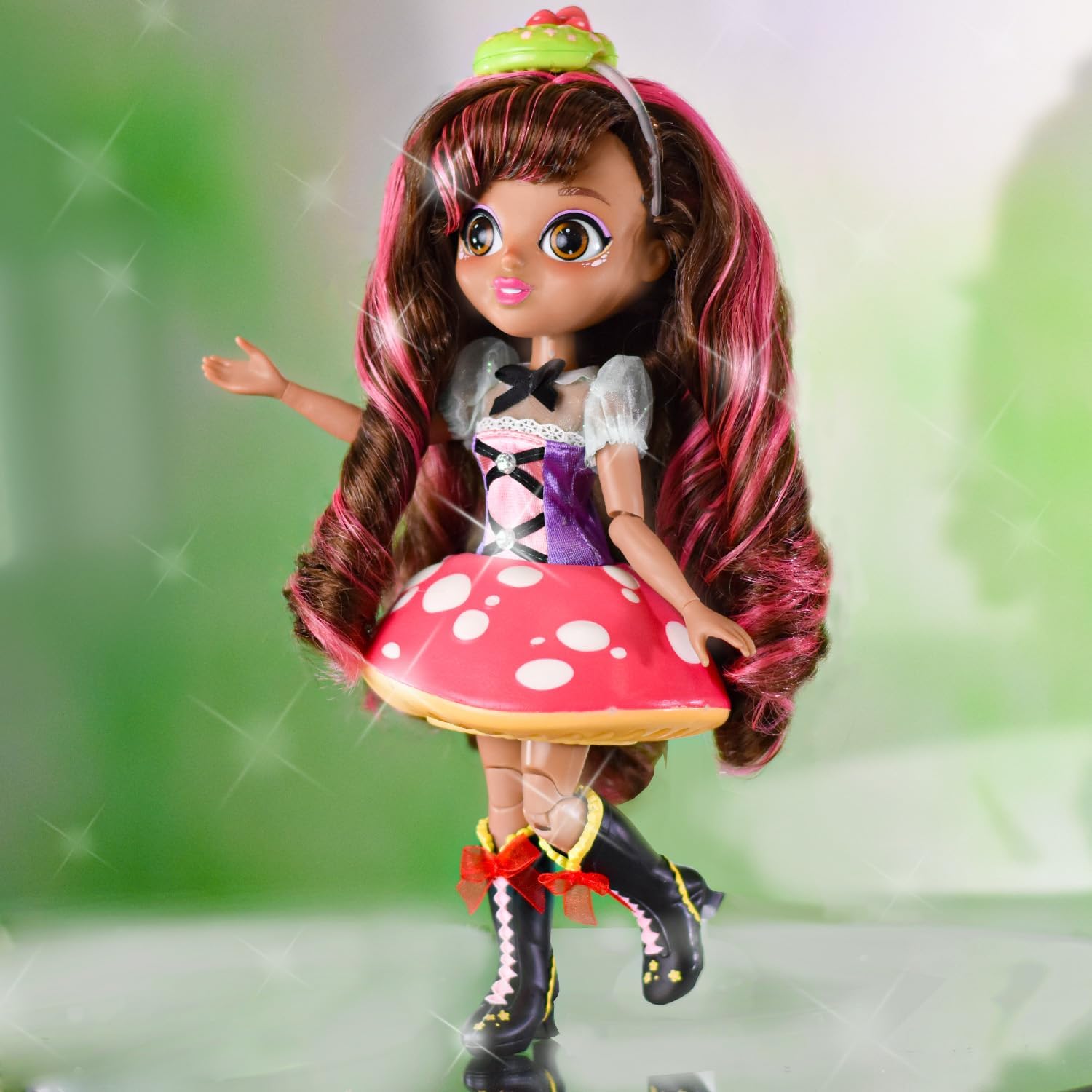 Sunny Days Entertainment Fidgie Friends Fairie Garden, muñeca de moda con alas de mariposa con características para ansiedad