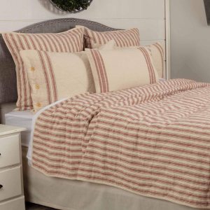Market Place – Edredón de lujo tamaño King, 100% algodón acolchado con tictac rojo, saco de grano acolchado a mano, ropa de cama para decoración Market Place – Edredón de lujo tamaño King, 100% algodón acolchado con tictac rojo, saco de grano acolchado a mano, ropa de cama para decoración