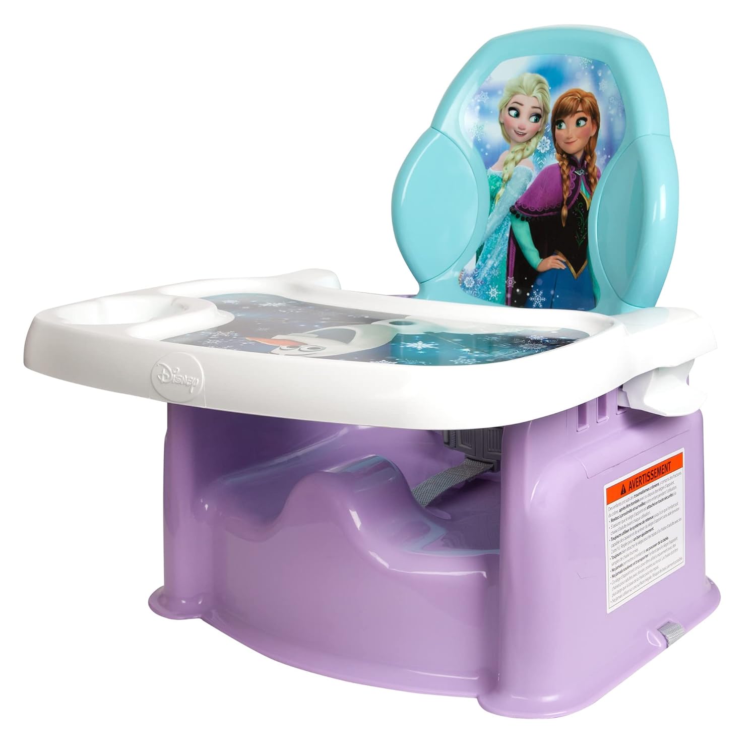 Disney Frozen Mealtime – Asiento elevador para bebé con bandeja ajustable, asiento elevador portátil para mesa de comedor, artículos esenciales de